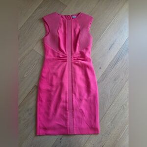 Pink Sleeveless Tailored Dress